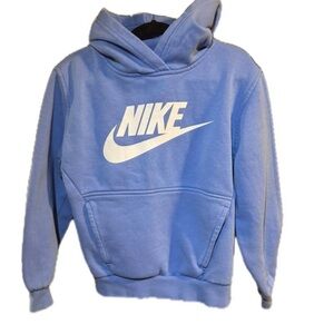 Nike Sky Blue Hoodie with White Swoosh Logo